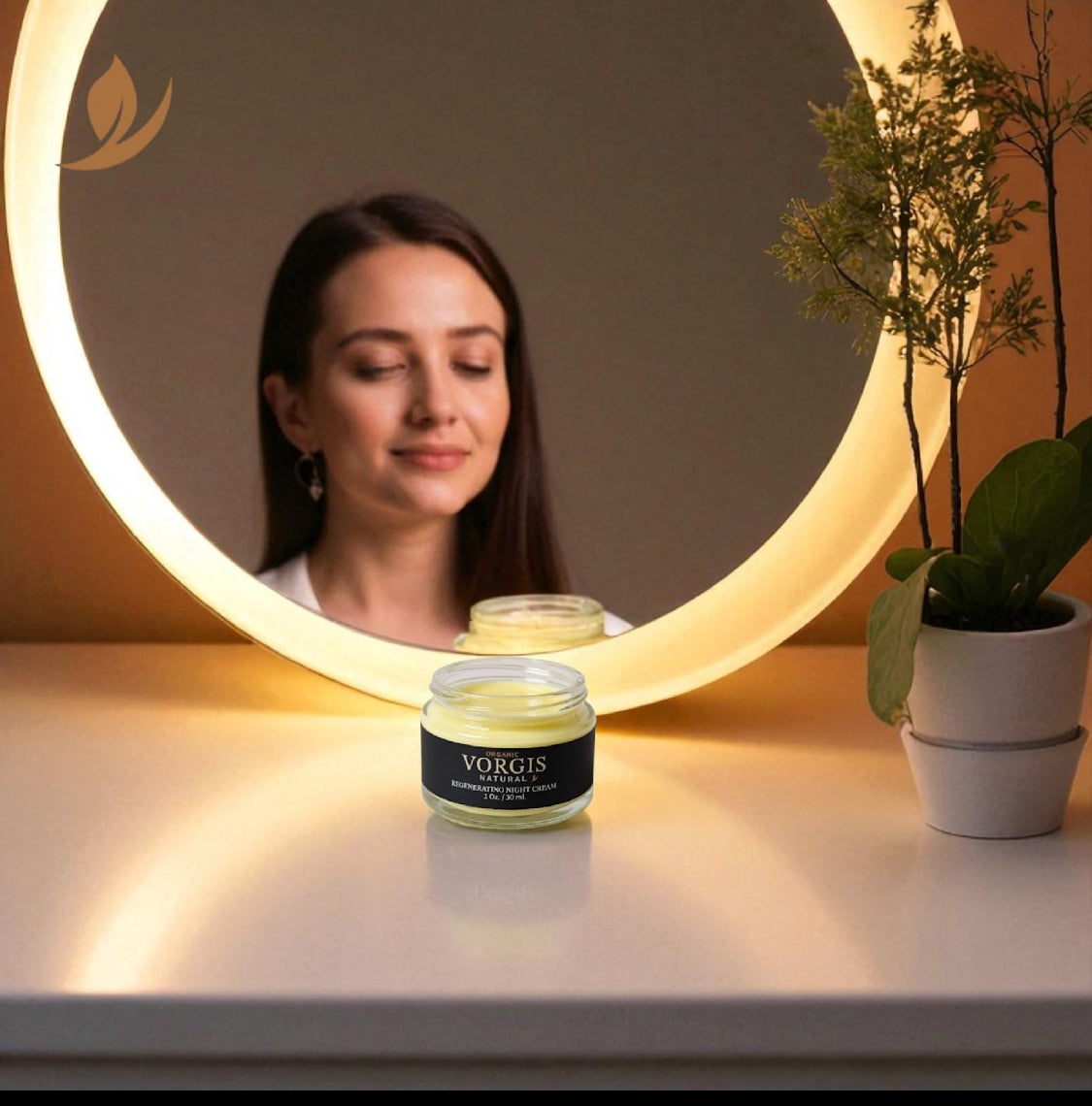 VORGIS Natural Night Regenerating Cream – 1 oz. / 30 ml.