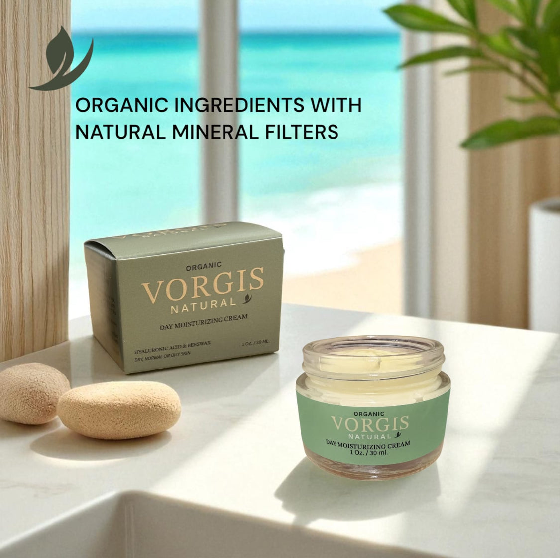 VORGIS Natural Day Moisturizing Cream – 1 oz. / 30 ml.